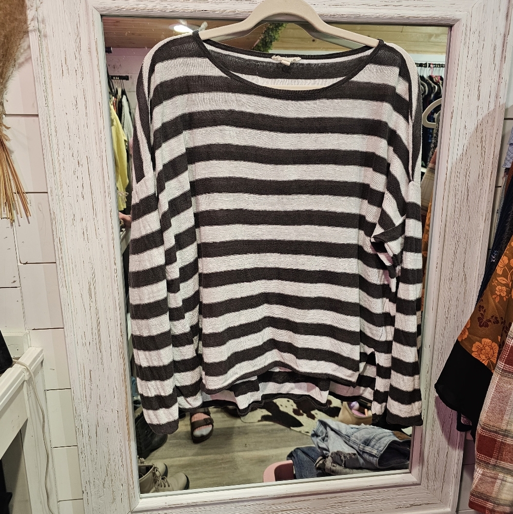 Eileen Fisher Organic Linen Dolman Sleeve Boxy Cozy Prarie CabinCore Top - Picture 2 of 16